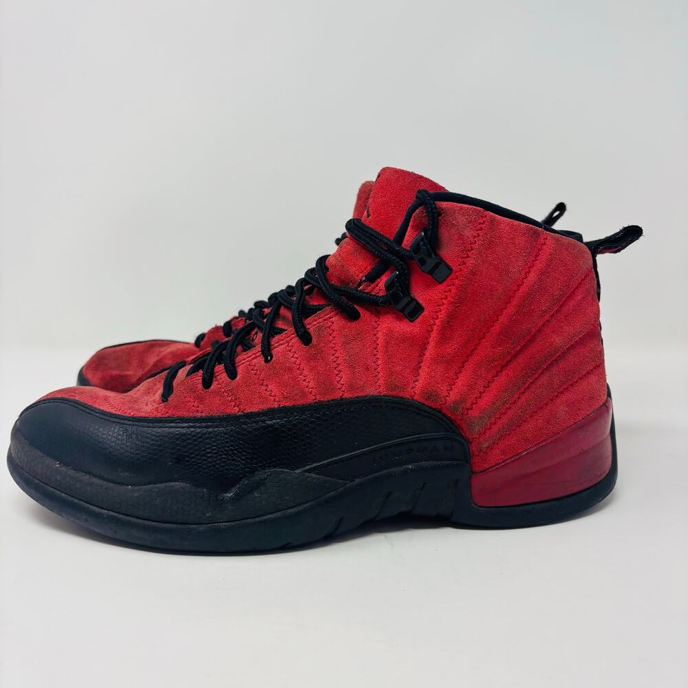 Jordan Reverse Flu Game Shoe Sneakers Size 9 Mens Red Black CT8013-602 Suede